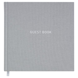 Gstebog, gr tekstilprg Guest Book