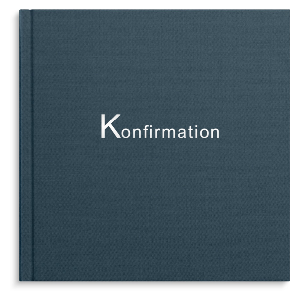 Gstebog, Lysegr tekstilprg, Konfirmation