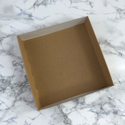 Gaveske, fold selv, naturfarvet