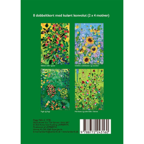 Gaveske Peggy Nille - 8 dobbeltkort m. grn kuvert