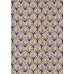 Gavepapir "tiny rolls" kraftpapir, bl