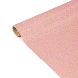 Gavepapir "tiny rolls" kraftpapir, blomster