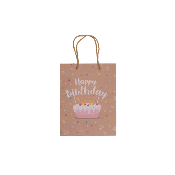 Gavepose, Happy Birthday, Lyserd lagkage, lille