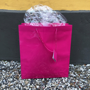 Gavepose, stor, pink