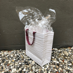 Gavepose, stribet, lille