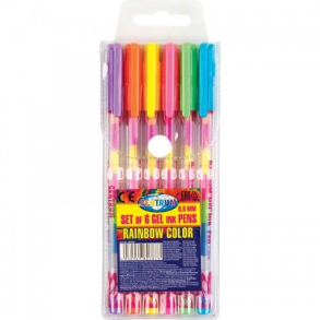 Gelpenne, Rainbow, 6 stk. 