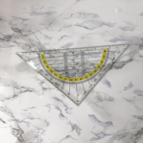 Geometritrekant, lineal