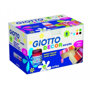 GIOTTO DECOR akryl maling 6 stk. mat 25Ml.