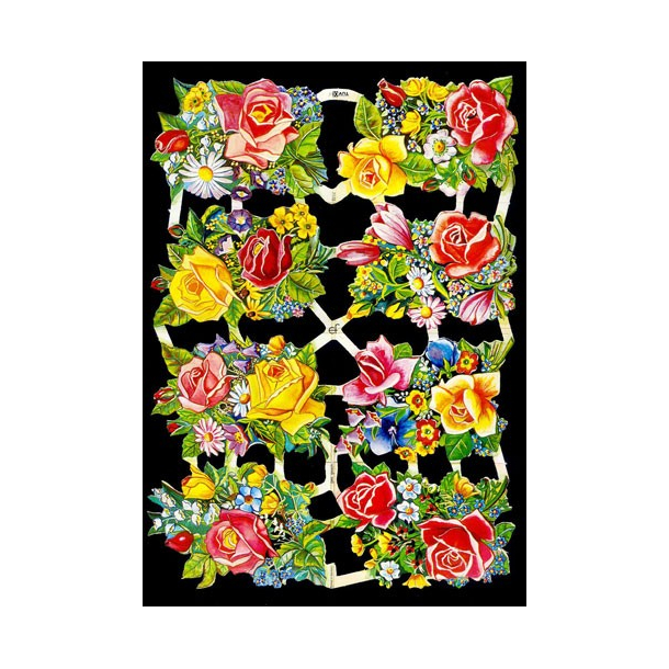 Glansbillede - Blomster / 3-7172 