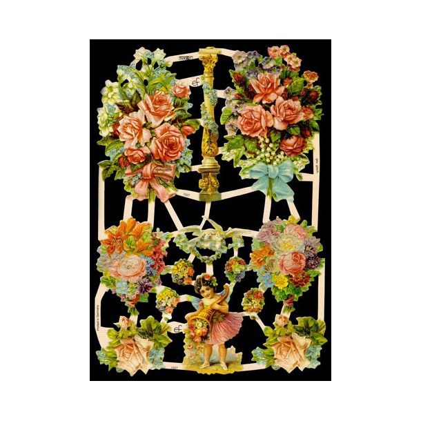 Glansbillede - blomster / 3-7227