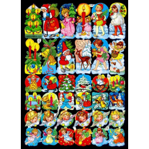 Glansbillede -  julemotiver / 3-7150