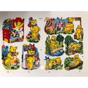 Glansbilleder bamse 1464