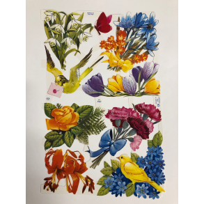 Glansbilleder blomster 1547