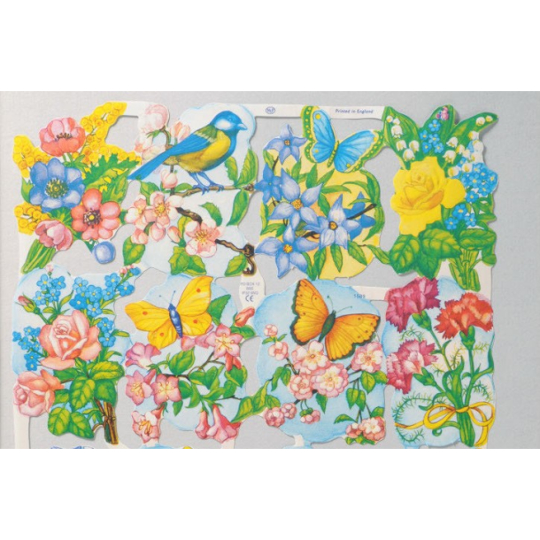 Glansbilleder blomster 1589