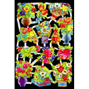 Glansbilleder blomster / 3-7007