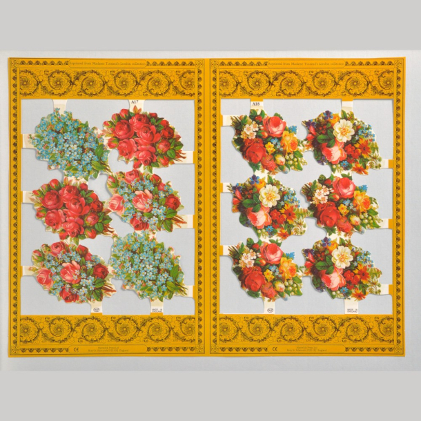 Glansbilleder blomster A17-18