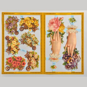 Glansbilleder blomster A78-79