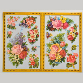 Glansbilleder blomster A91-92