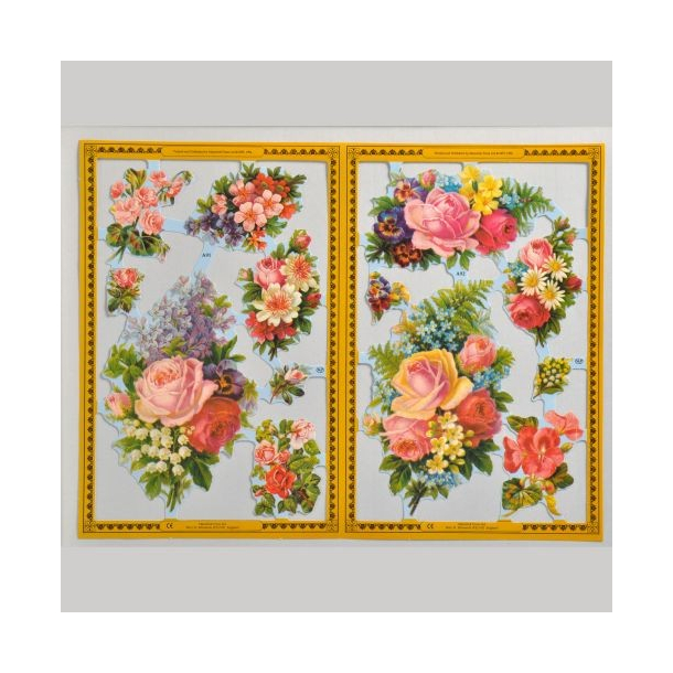 Glansbilleder blomster A91-92