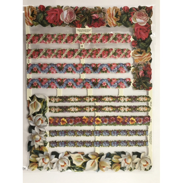 Glansbilleder blomsterranker A159-160