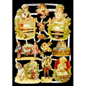 Glansbilleder brn / 3-7061