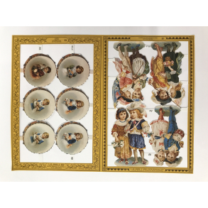 Glansbilleder brn m. instrumenter A4-5