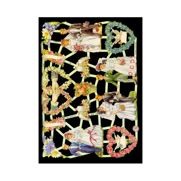 Glansbilleder brudepar / 3-7250