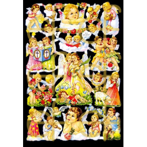 Glansbilleder englebrn / 3-7017