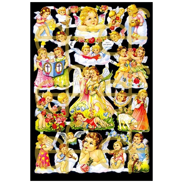 Glansbilleder englebrn / 3-7017