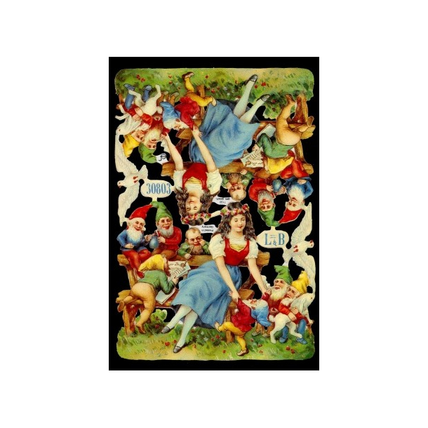 Glansbilleder eventyr de syv sm dvrge / 3-7190