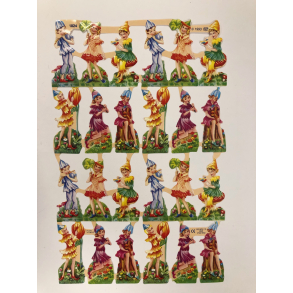 Glansbilleder feer og alfer 1824