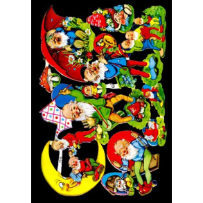 Glansbilleder gammel alf / 3-7116