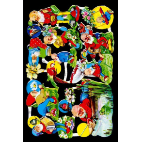 Glansbilleder gl. mand/alf / 3-7117