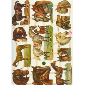 Glansbilleder heste / 3-7378