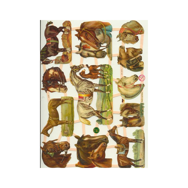 Glansbilleder heste / 3-7378