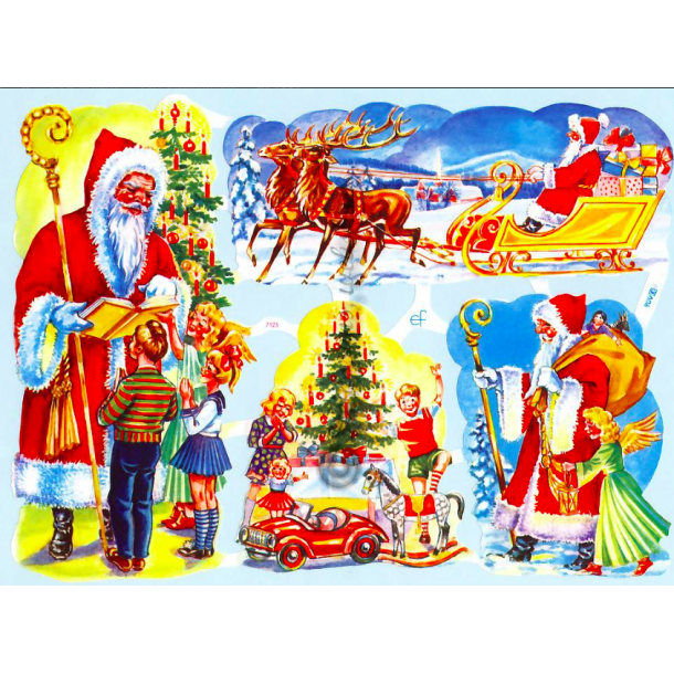 Glansbilleder julebilleder / 3-7123