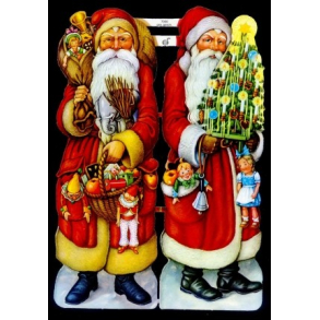 Glansbilleder julemnd 2 stk. / 3-7050