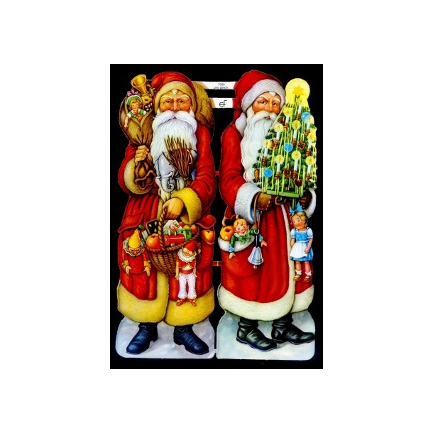 Glansbilleder julemnd 2 stk. / 3-7050