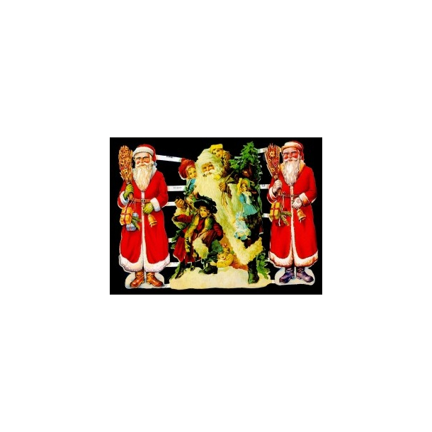 Glansbilleder julemnd / 3-7170