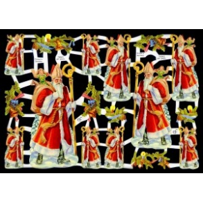 Glansbilleder julemotiv / 3-7208