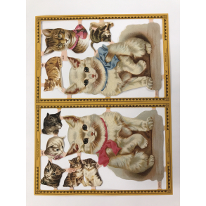 Glansbilleder katte A119-120