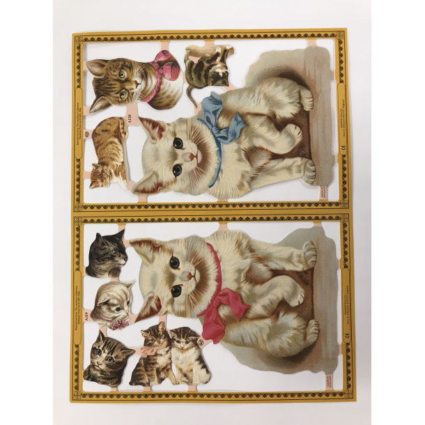 Glansbilleder katte A119-120