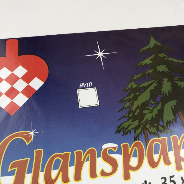 Glanspapir 5 ark, 35 x 50 cm, hvid