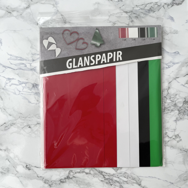 Glanspapir, 6 ark