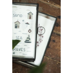 Glasske m/lg Solitaire aflang