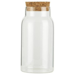 Glaskrukke med korklg, 270 ml