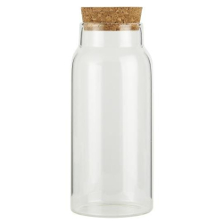 Glaskrukke med korklg, 330 ml