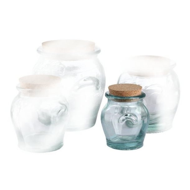 Glaskrukke med korklg