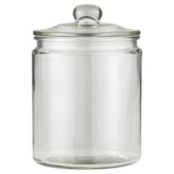 Glaskrukke med lg og gummiring, 1900 ml