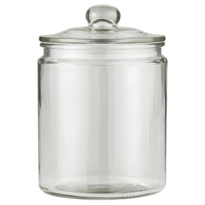 Glaskrukke med lg og gummiring, 1900 ml